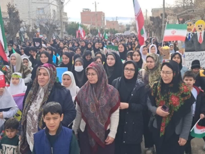 گزارش تصویری/ راهپیمایی 22 بهمن در مراوه تپه